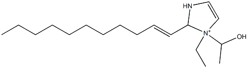 1-Ethyl-1-(1-hydroxyethyl)-2-(1-undecenyl)-4-imidazoline-1-ium Struktur