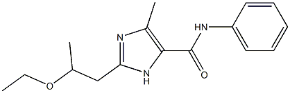 N-Phenyl-4-methyl-2-(2-ethoxypropyl)-1H-imidazole-5-carboxamide Struktur