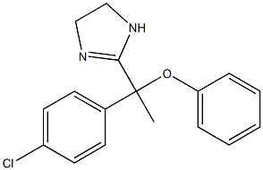 2-[1-(Phenoxy)-1-(4-chlorophenyl)ethyl]-2-imidazoline Struktur