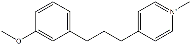 4-[3-(3-Methoxyphenyl)propyl]-1-methylpyridinium Struktur