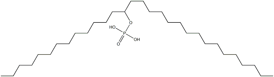 Phosphoric acid hydrogen hexadecyltetradecyl ester Struktur