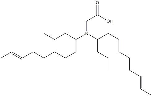 N,N-Di(10-dodecen-4-yl)aminoacetic acid Struktur