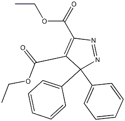 3,3-Diphenyl-3H-pyrazole-4,5-dicarboxylic acid diethyl ester Struktur