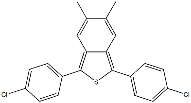 1,3-Di(p-chlorophenyl)-5,6-dimethylbenzo[c]thiophene Struktur