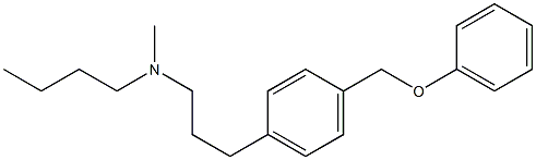 N-Methyl-N-[3-[p-(phenoxymethyl)phenyl]propyl]-1-butanamine Struktur