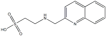 2-[(2-Quinolylmethyl)amino]ethanesulfonic acid Struktur