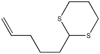 2-(4-Pentenyl)-1,3-dithiane Struktur