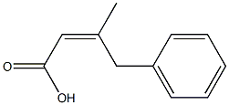 (Z)-3-Benzyl-2-butenoic acid Struktur