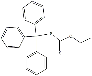 Dithiocarbonic acid O-ethyl S-triphenylmethyl ester Struktur