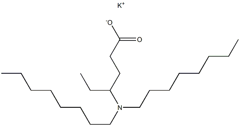 4-(Dioctylamino)hexanoic acid potassium salt Struktur