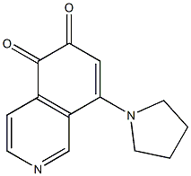 8-(Pyrrolidin-1-yl)isoquinoline-5,6-dione Struktur