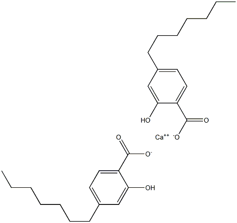 Bis(4-heptyl-2-hydroxybenzoic acid)calcium salt Struktur