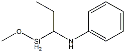 Methoxy[1-(phenylamino)propyl]silane Struktur