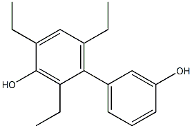 2,4,6-Triethyl-1,1'-biphenyl-3,3'-diol Struktur