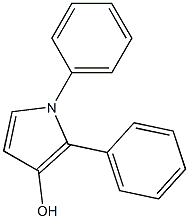 1,2-Diphenyl-3-hydroxy-1H-pyrrole Struktur