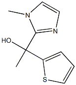 2-(1-Hydroxy-1-(2-thienyl)ethyl)-1-methyl-1H-imidazole Struktur