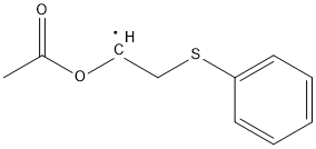 2-[(Phenyl)thio]-1-acetoxyethyl radical Struktur