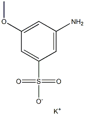 3-Amino-5-methoxybenzenesulfonic acid potassium salt Struktur