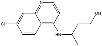 4-[(1-Methyl-3-hydroxypropyl)amino]-7-chloroquinoline Struktur