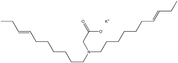 N,N-Di(7-decenyl)aminoacetic acid potassium salt Struktur