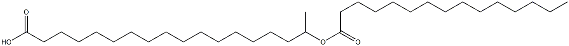 17-Pentadecanoyloxyoctadecanoic acid Struktur