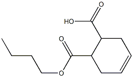 4-Cyclohexene-1,2-dicarboxylic acid hydrogen 1-butyl ester Struktur