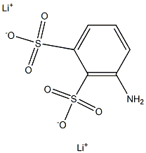 3-Amino-1,2-benzenedisulfonic acid dilithium salt Struktur