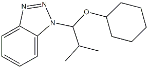 1-[1-Cyclohexyloxy-2-methylpropyl]-1H-benzotriazole Struktur