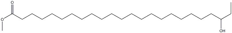 22-Hydroxytetracosanoic acid methyl ester Struktur