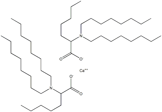 Bis[2-(dioctylamino)heptanoic acid]calcium salt Struktur