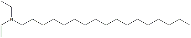 N,N-Diethyl-1-heptadecanamine Struktur