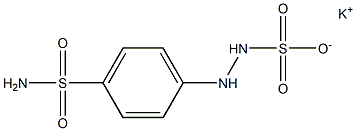 2-(p-Sulfamoylphenyl)hydrazinesulfonic acid potassium salt Struktur