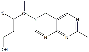 (Z)-2-[(3,4-Dihydro-7-methylpyrimido[4,5-d]pyrimidin)-3-yl]-1-(2-hydroxyethyl)-1-propene-1-thiolate Struktur