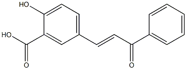 (E)-4-Hydroxy-3-carboxychalcone Struktur