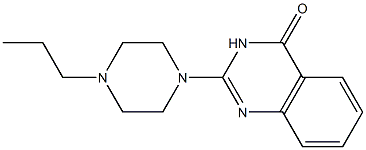 2-[4-Propyl-1-piperazinyl]quinazolin-4(3H)-one Struktur