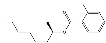 (-)-o-Iodobenzoic acid (R)-1-methylheptyl ester Struktur