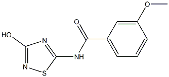 N-(3-Hydroxy-1,2,4-thiadiazol-5-yl)-3-methoxybenzamide Struktur