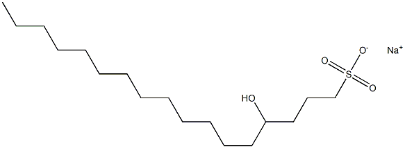 4-Hydroxyheptadecane-1-sulfonic acid sodium salt Struktur