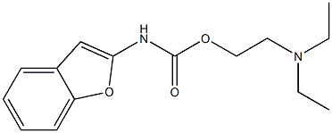 2-Benzofurancarbamic acid 2-(diethylamino)ethyl ester Struktur