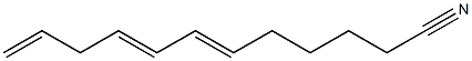 6,8,11-Dodecatrienenitrile Struktur