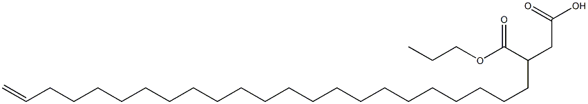 3-(22-Tricosenyl)succinic acid 1-hydrogen 4-propyl ester Struktur