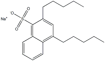 2,4-Dipentyl-1-naphthalenesulfonic acid sodium salt Struktur