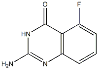 5-Fluoro-2-aminoquinazolin-4(3H)-one Struktur