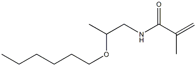 N-(2-Hexyloxypropyl)methacrylamide Struktur