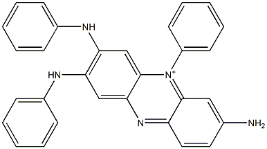 7-Amino-5-phenyl-2,3-bis(phenylamino)phenazin-5-ium Struktur