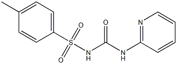 1-(4-Methylphenylsulfonyl)-3-(2-pyridinyl)urea Struktur