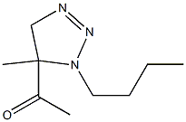 4,5-Dihydro-4-methyl-3-butyl-4-acetyl-3H-1,2,3-triazole Struktur