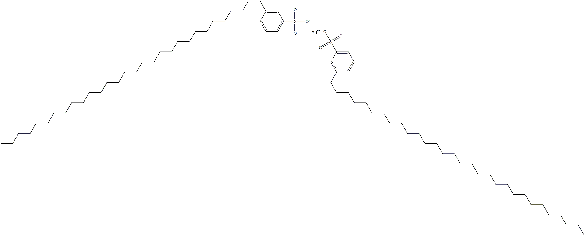 Bis(3-triacontylbenzenesulfonic acid)magnesium salt Struktur