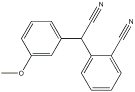 (2-Cyanophenyl)(3-methoxyphenyl)acetonitrile Struktur