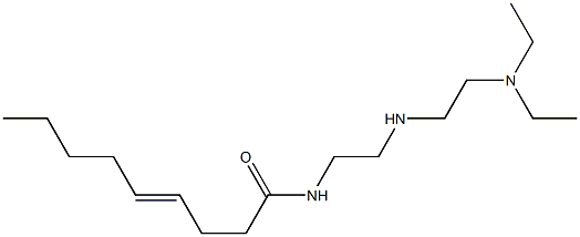 N-[2-[2-(Diethylamino)ethylamino]ethyl]-4-nonenamide Struktur